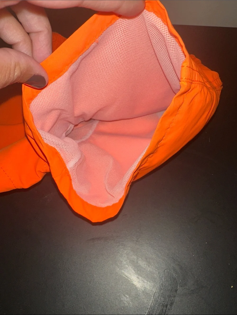 Ralph Lauren Orange Kids Swim Trunks with Teddy logo. Size 9-12 months